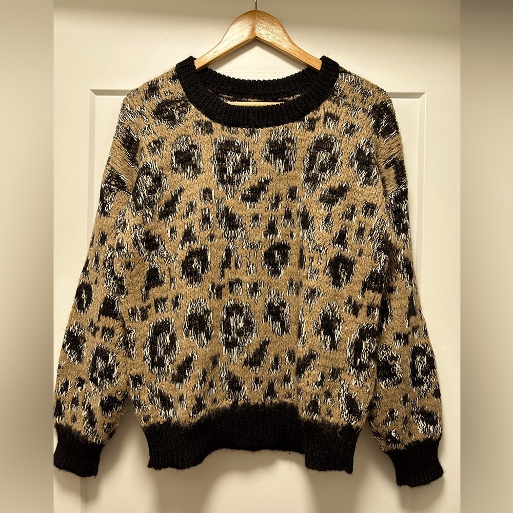 Intarsia Leopard Jumper from Anthropologie